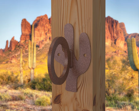 Cactus Nautical Rope Ring, Light Strand Holder (3 sizes available) - Madison Iron and Wood