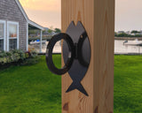 Fish Design Nautical Rope Fence Bracket - Madison Iron and Wood