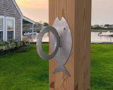 Fish Design Nautical Rope Fence Bracket - Madison Iron and Wood