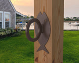 Fish Design Nautical Rope Fence Bracket - Madison Iron and Wood