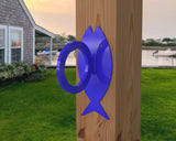 Fish Design Nautical Rope Fence Bracket - Madison Iron and Wood