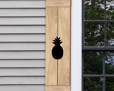 Wooden Window Shutter - Pineapple Design - Madison Iron and Wood