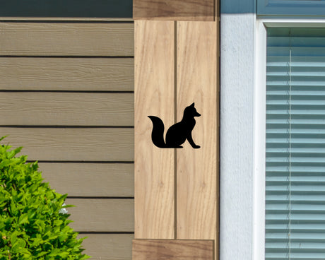 Wooden Window Shutter - Fox Design - Madison Iron and Wood