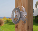 Crab Nautical Rope Ring, Light Strand Holder (3 sizes available) - Madison Iron and Wood