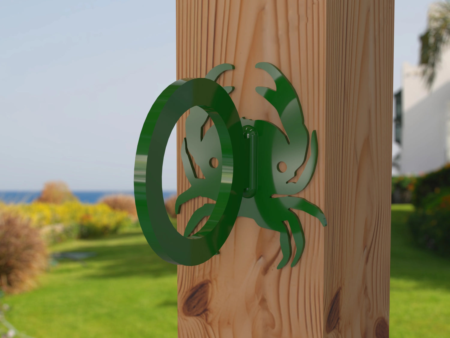 Crab Nautical Rope Ring, Light Strand Holder (3 sizes available) - Madison Iron and Wood