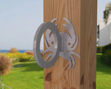 Crab Nautical Rope Ring, Light Strand Holder (3 sizes available) - Madison Iron and Wood