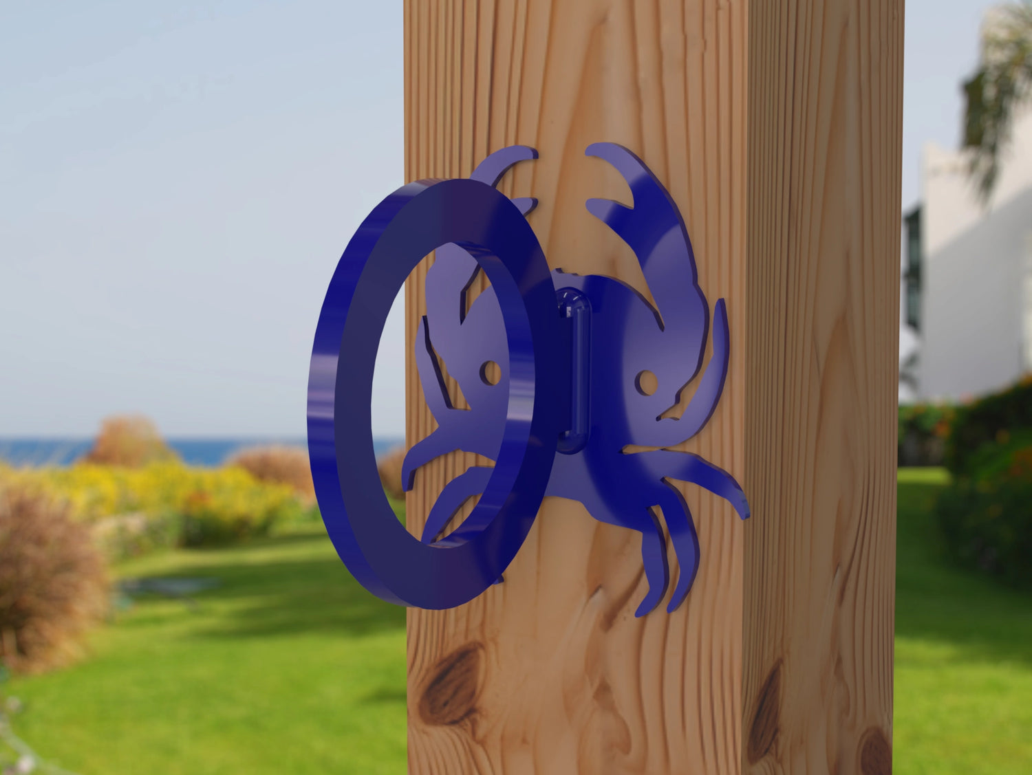 Crab Nautical Rope Ring, Light Strand Holder (3 sizes available) - Madison Iron and Wood