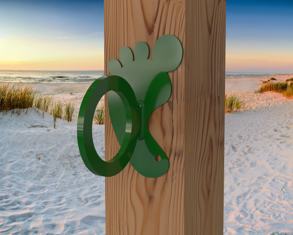 Foot Print Nautical Rope Ring, Light Strand Holder (3 sizes available) - Madison Iron and Wood