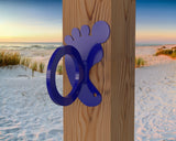 Foot Print Nautical Rope Ring, Light Strand Holder (3 sizes available) - Madison Iron and Wood