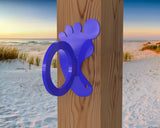 Foot Print Nautical Rope Ring, Light Strand Holder (3 sizes available) - Madison Iron and Wood