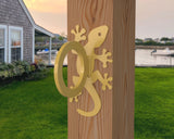 Gecko Nautical Rope Ring, Light Strand Holder (3 sizes available) - Madison Iron and Wood