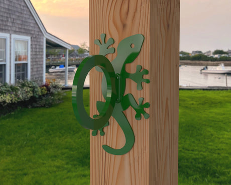 Gecko Nautical Rope Ring, Light Strand Holder (3 sizes available) - Madison Iron and Wood