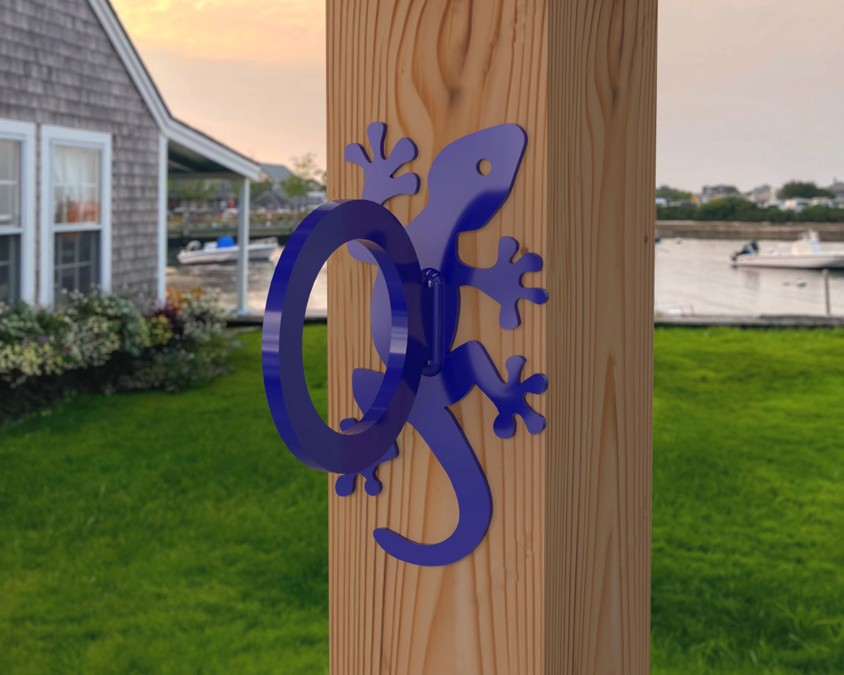 Gecko Nautical Rope Ring, Light Strand Holder (3 sizes available) - Madison Iron and Wood