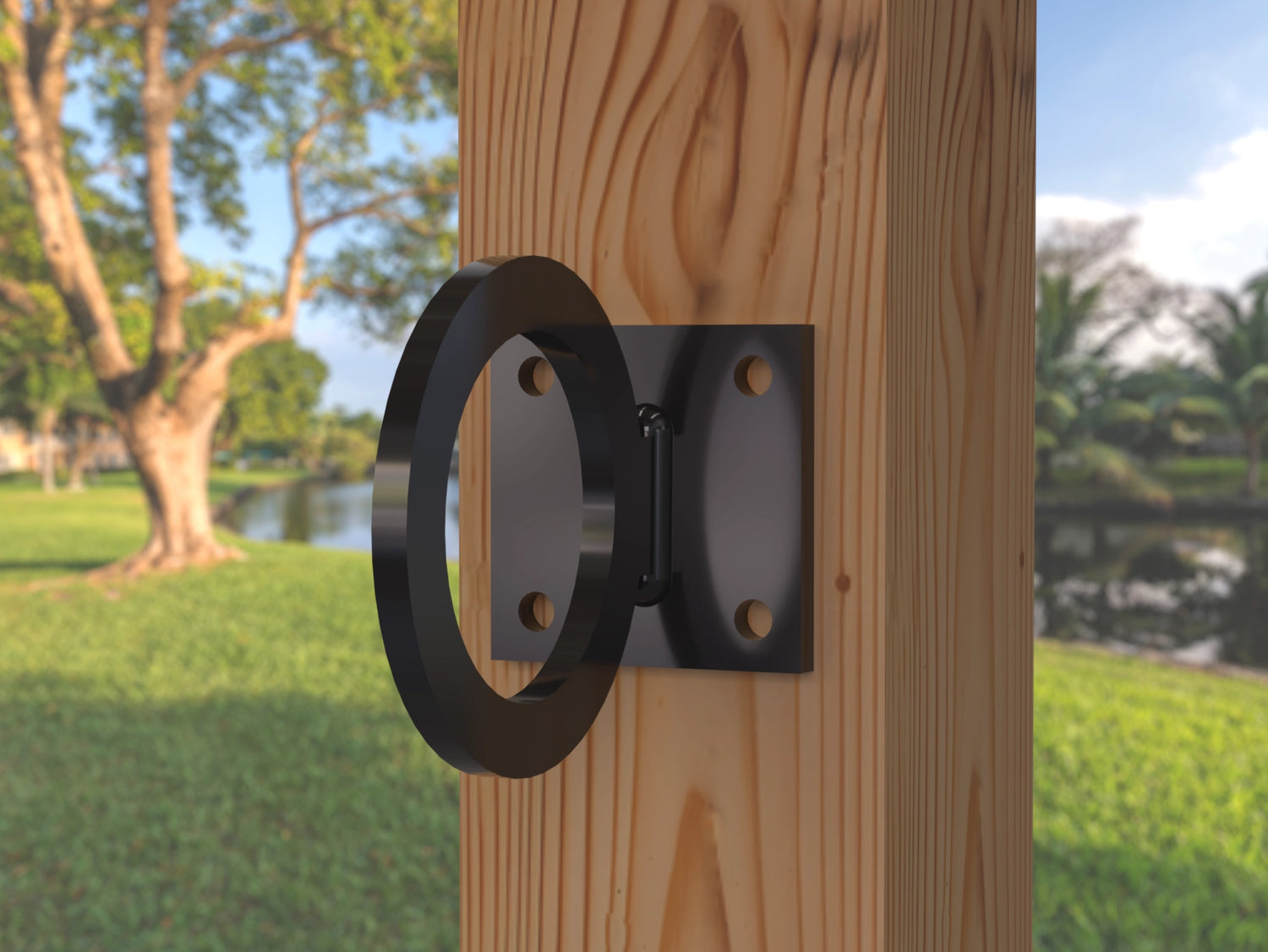 Heavy Duty Nautical Rope Ring, Light Strand Holder, Fence Rings (3 sizes available) - Madison Iron and Wood