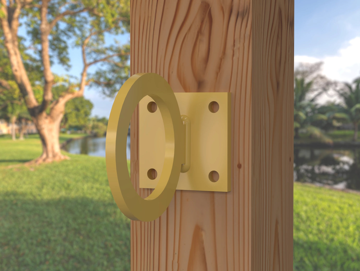 Heavy Duty Nautical Rope Ring, Light Strand Holder, Fence Rings (3 sizes available) - Madison Iron and Wood