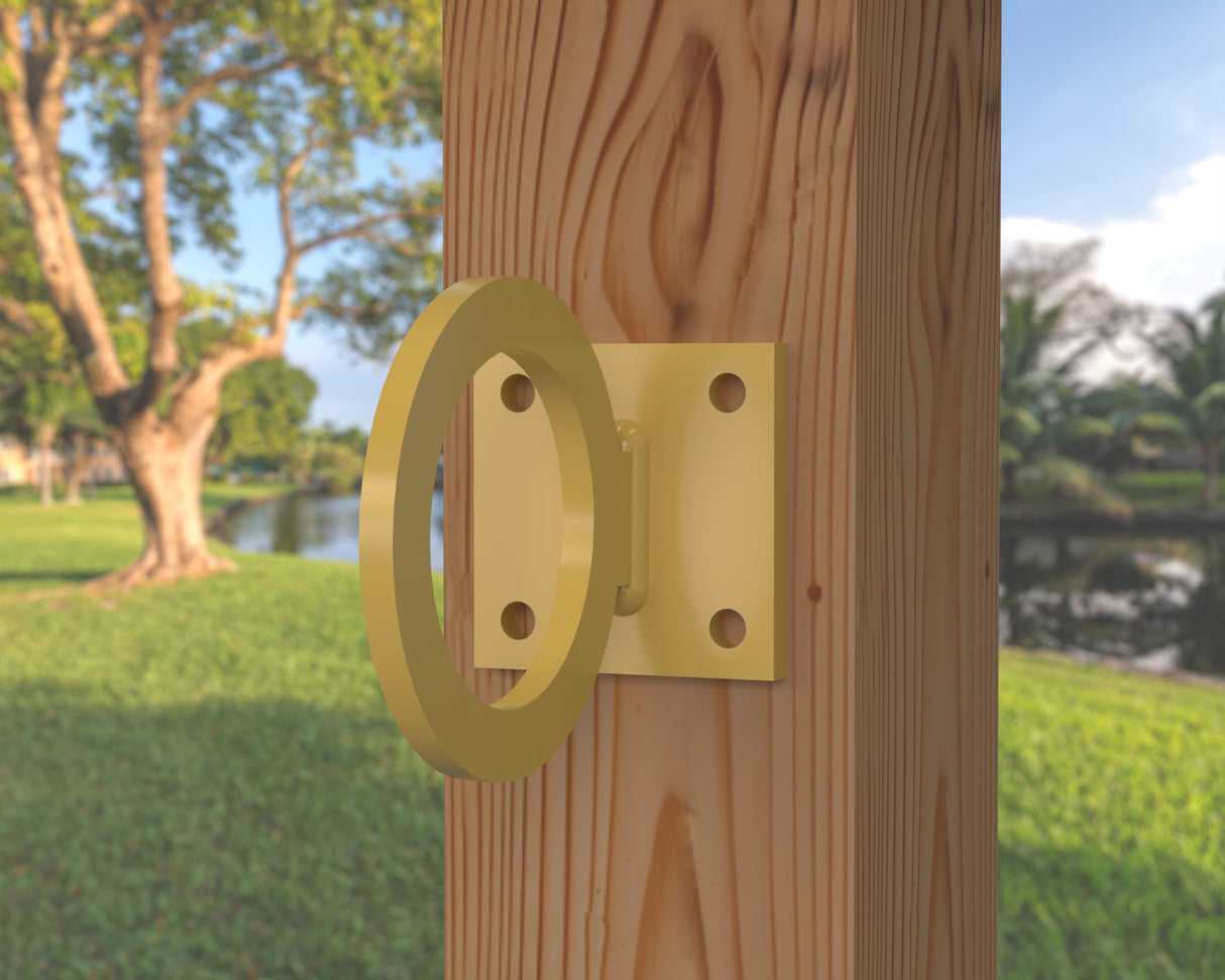 Heavy Duty Nautical Rope Ring, Light Strand Holder, Fence Rings (3 sizes available) - Madison Iron and Wood