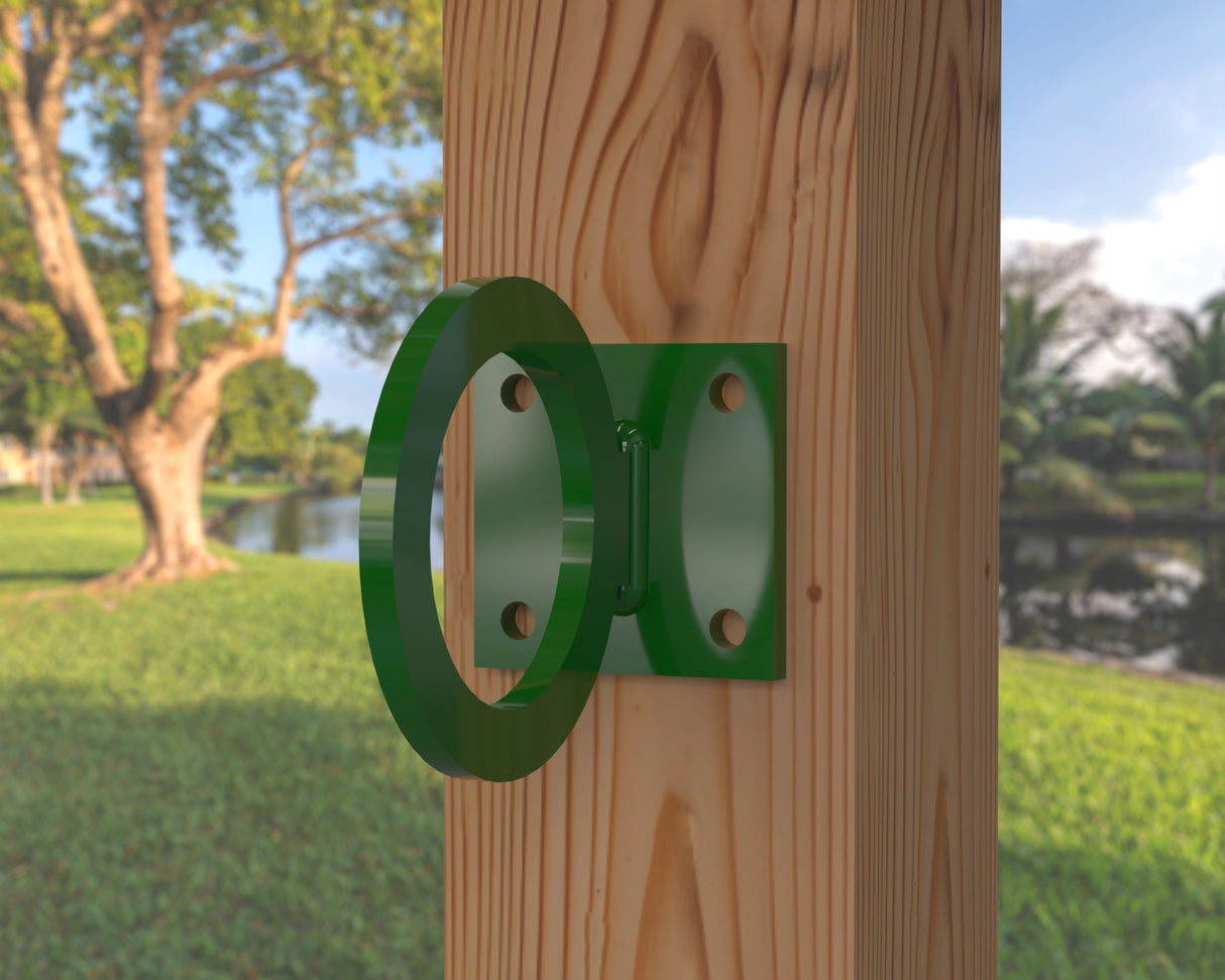 Heavy Duty Nautical Rope Ring, Light Strand Holder, Fence Rings (3 sizes available) - Madison Iron and Wood