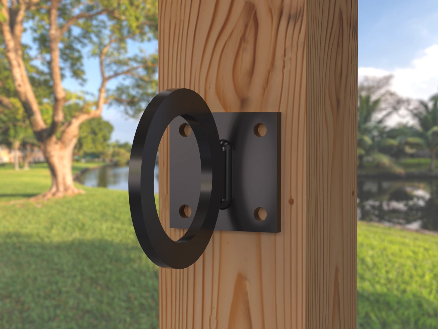 Heavy Duty Nautical Rope Ring, Light Strand Holder, Fence Rings (3 sizes available) - Madison Iron and Wood