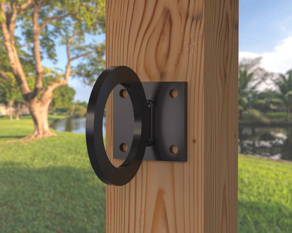 Heavy Duty Nautical Rope Ring, Light Strand Holder, Fence Rings (3 sizes available) - Madison Iron and Wood