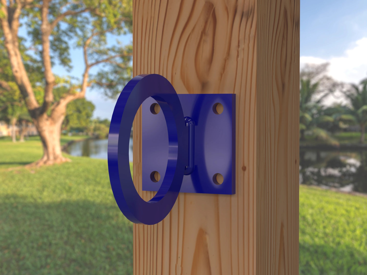 Heavy Duty Nautical Rope Ring, Light Strand Holder, Fence Rings (3 sizes available) - Madison Iron and Wood