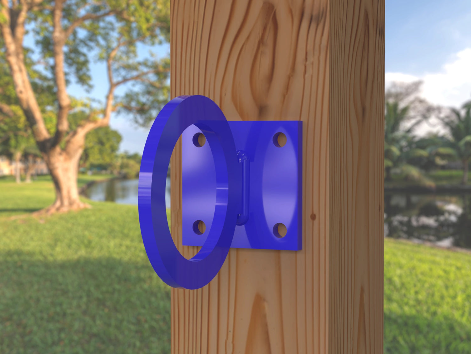 Heavy Duty Nautical Rope Ring, Light Strand Holder, Fence Rings (3 sizes available) - Madison Iron and Wood