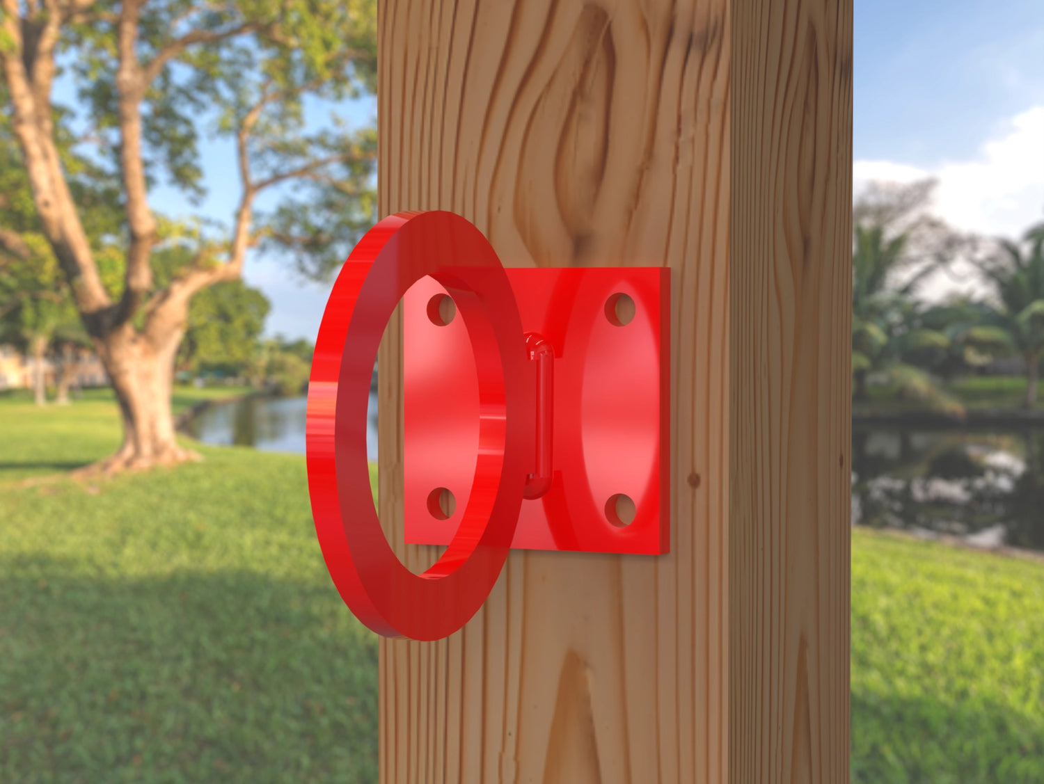 Heavy Duty Nautical Rope Ring, Light Strand Holder, Fence Rings (3 sizes available) - Madison Iron and Wood