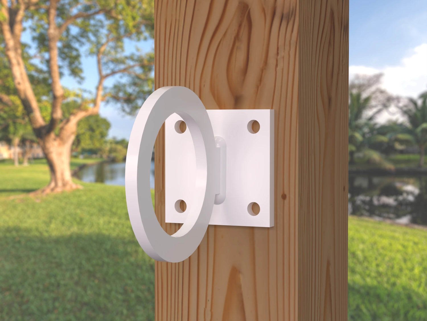 Heavy Duty Nautical Rope Ring, Light Strand Holder, Fence Rings (3 sizes available) - Madison Iron and Wood