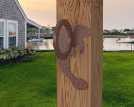 Manatee Nautical Rope Ring, Light Strand Holder (3 sizes available) - Madison Iron and Wood