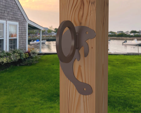 Manatee Nautical Rope Ring, Light Strand Holder (3 sizes available) - Madison Iron and Wood