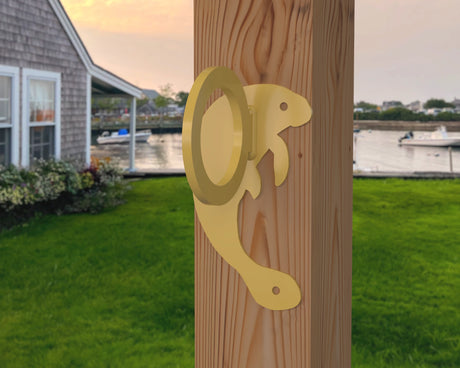 Manatee Nautical Rope Ring, Light Strand Holder (3 sizes available) - Madison Iron and Wood