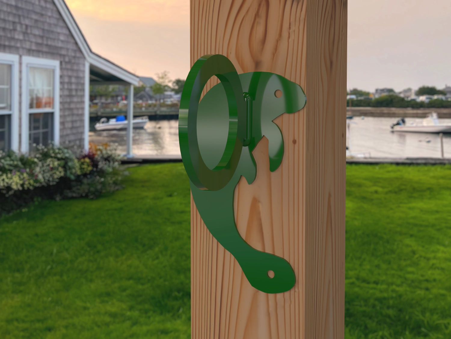 Manatee Nautical Rope Ring, Light Strand Holder (3 sizes available) - Madison Iron and Wood