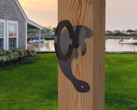 Manatee Nautical Rope Ring, Light Strand Holder (3 sizes available) - Madison Iron and Wood