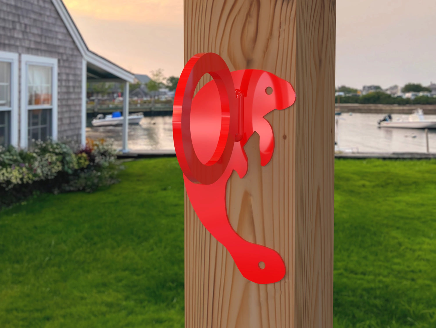 Manatee Nautical Rope Ring, Light Strand Holder (3 sizes available) - Madison Iron and Wood