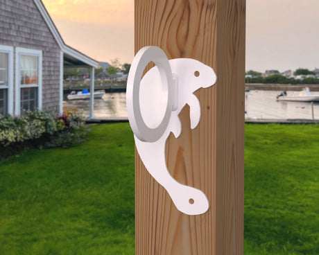 Manatee Nautical Rope Ring, Light Strand Holder (3 sizes available) - Madison Iron and Wood