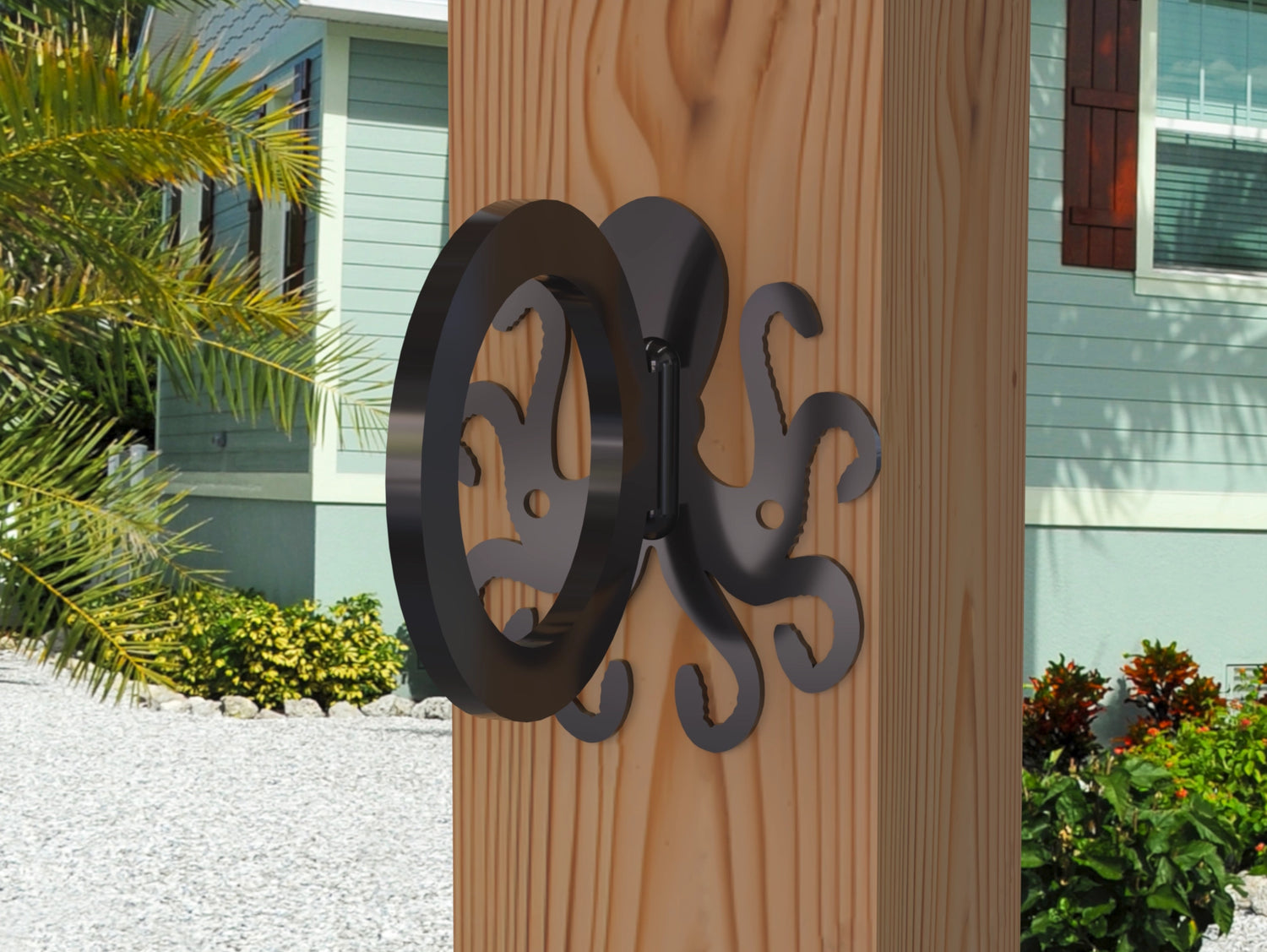 Octopus Nautical Rope Ring, Light Strand Holder (3 sizes available) - Madison Iron and Wood