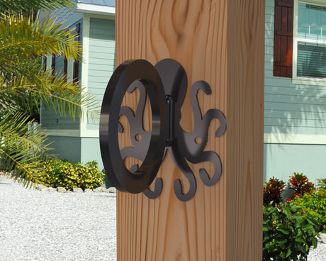 Octopus Nautical Rope Ring, Light Strand Holder (3 sizes available) - Madison Iron and Wood