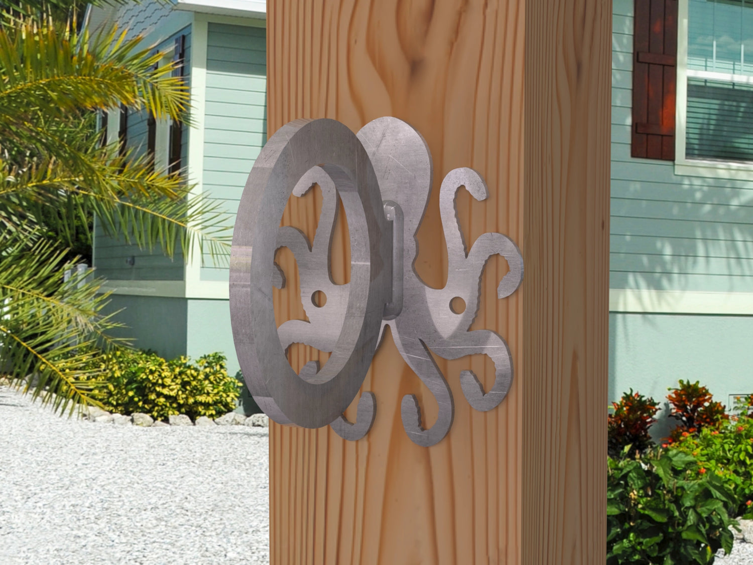 Octopus Nautical Rope Ring, Light Strand Holder (3 sizes available) - Madison Iron and Wood