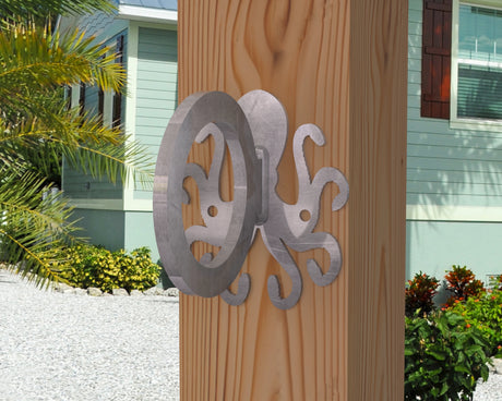 Octopus Nautical Rope Ring, Light Strand Holder (3 sizes available) - Madison Iron and Wood
