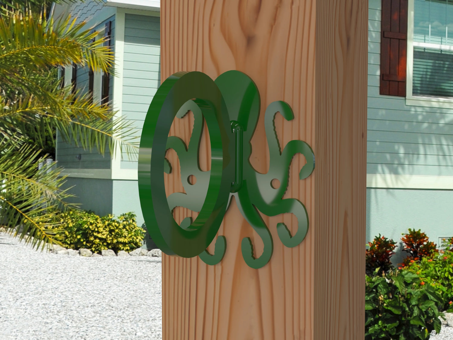 Octopus Nautical Rope Ring, Light Strand Holder (3 sizes available) - Madison Iron and Wood
