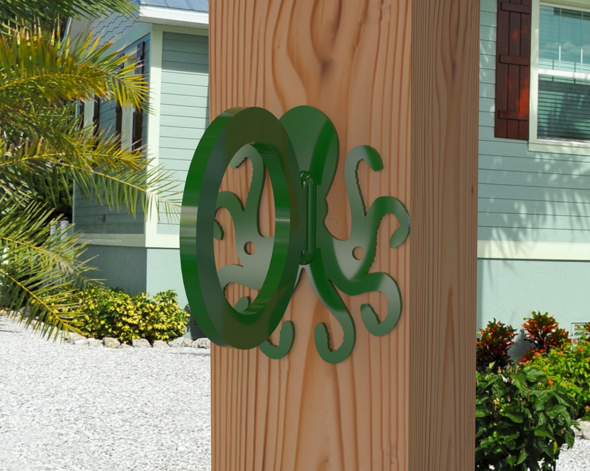 Octopus Nautical Rope Ring, Light Strand Holder (3 sizes available) - Madison Iron and Wood