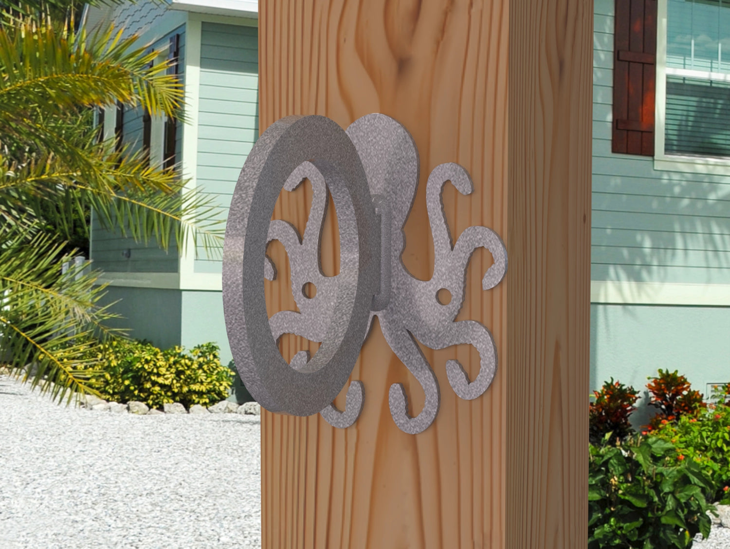 Octopus Nautical Rope Ring, Light Strand Holder (3 sizes available) - Madison Iron and Wood