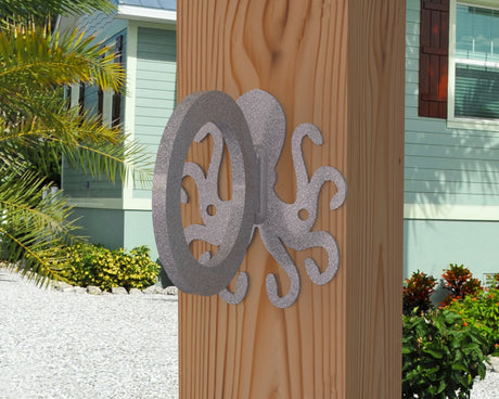 Octopus Nautical Rope Ring, Light Strand Holder (3 sizes available) - Madison Iron and Wood