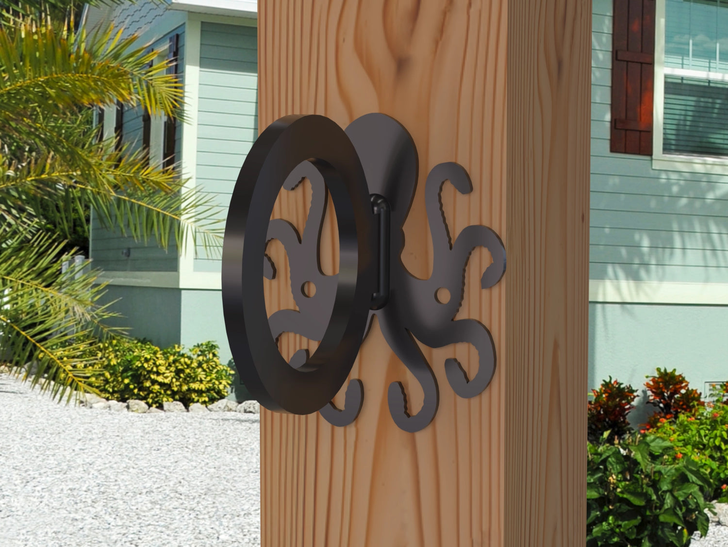 Octopus Nautical Rope Ring, Light Strand Holder (3 sizes available) - Madison Iron and Wood