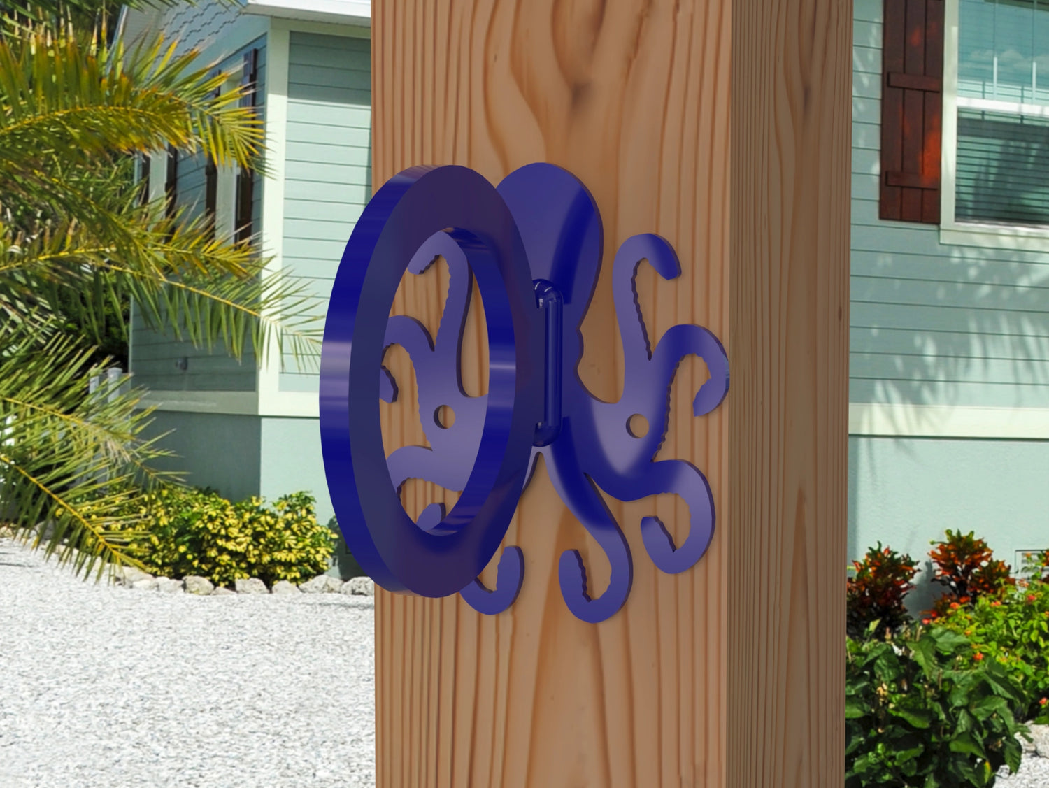 Octopus Nautical Rope Ring, Light Strand Holder (3 sizes available) - Madison Iron and Wood
