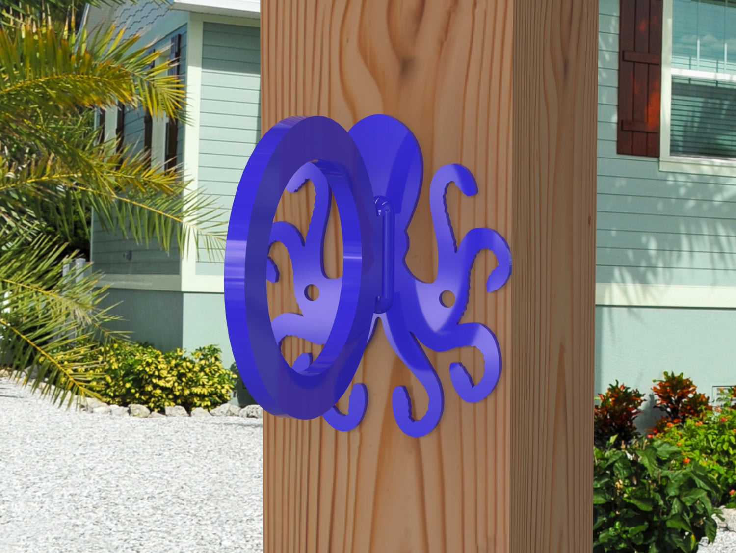 Octopus Nautical Rope Ring, Light Strand Holder (3 sizes available) - Madison Iron and Wood