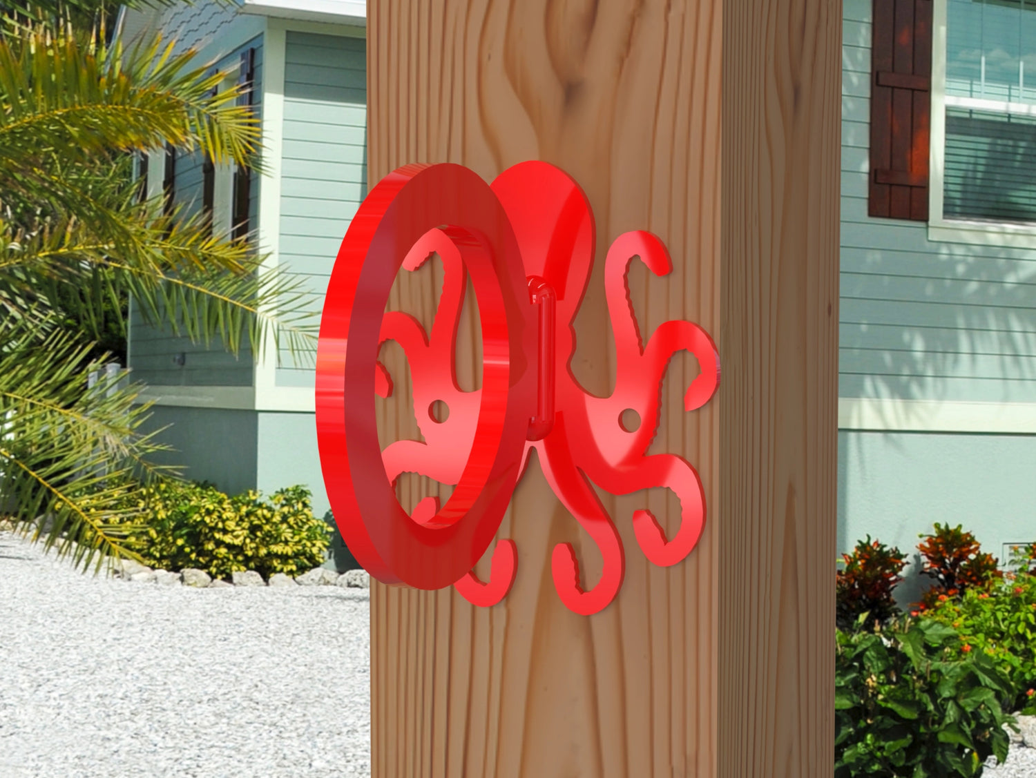 Octopus Nautical Rope Ring, Light Strand Holder (3 sizes available) - Madison Iron and Wood
