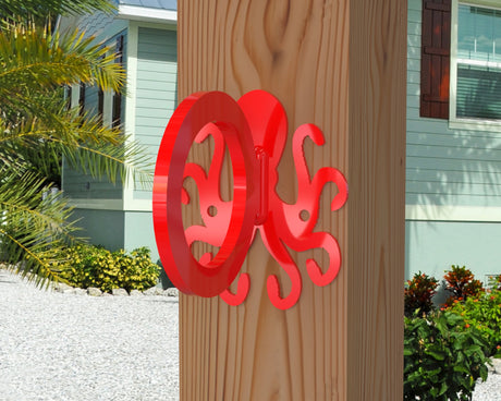 Octopus Nautical Rope Ring, Light Strand Holder (3 sizes available) - Madison Iron and Wood