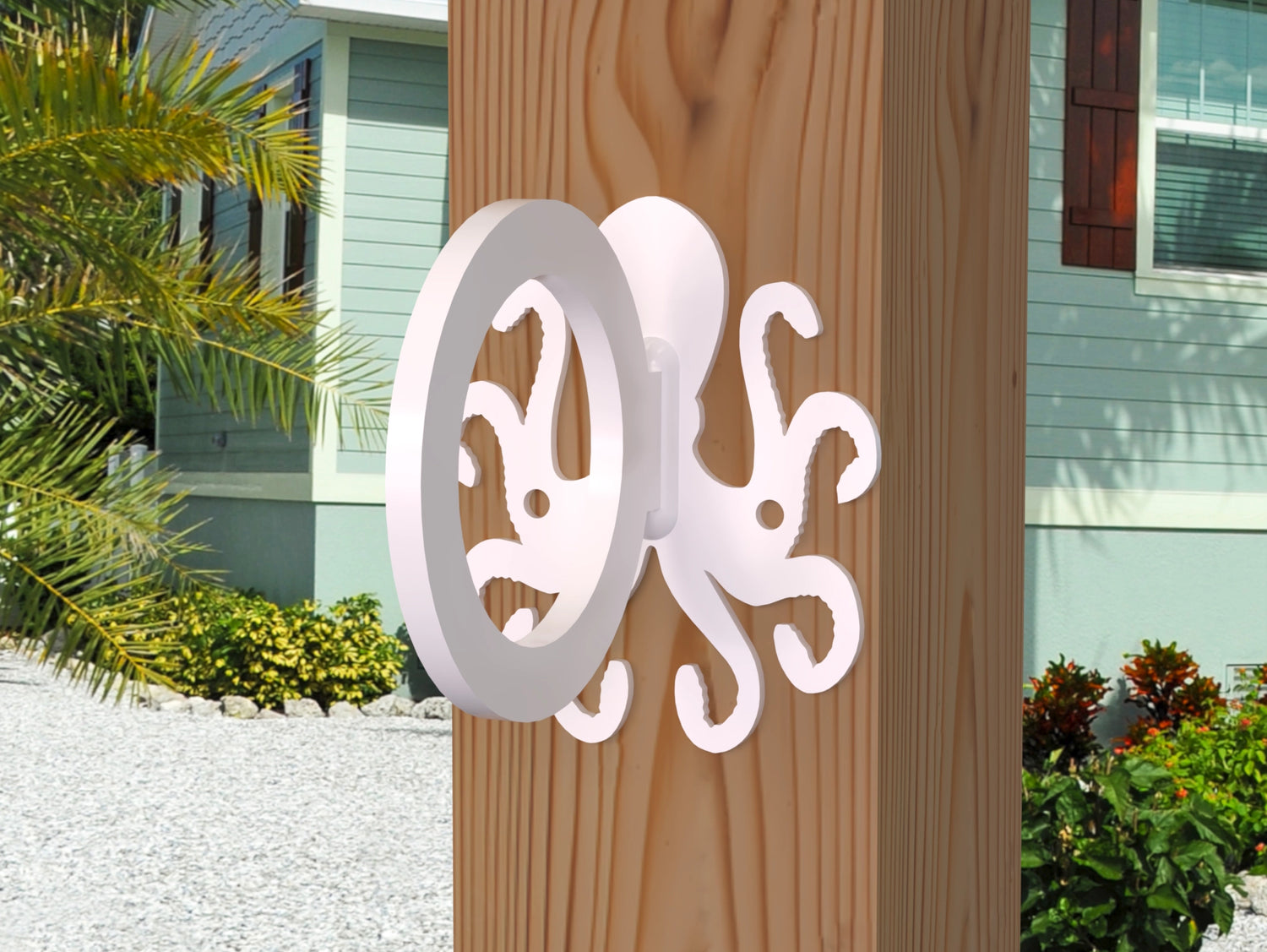 Octopus Nautical Rope Ring, Light Strand Holder (3 sizes available) - Madison Iron and Wood