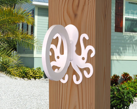 Octopus Nautical Rope Ring, Light Strand Holder (3 sizes available) - Madison Iron and Wood