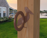 Pelican Nautical Rope Ring, Light Strand Holder (3 sizes available) - Madison Iron and Wood
